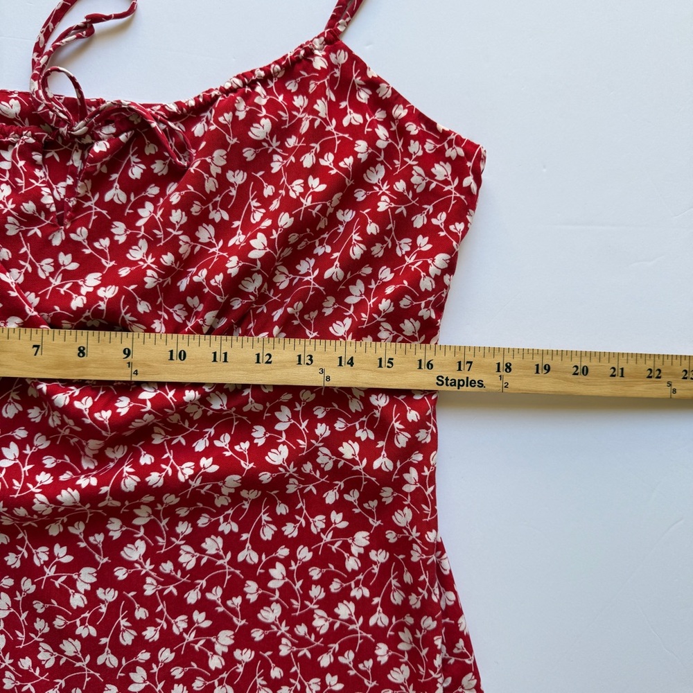 Reformation Red Floral Dress - Picture 10 of 11